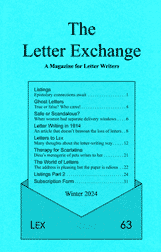 The Letter Exchange, Winter 2024
